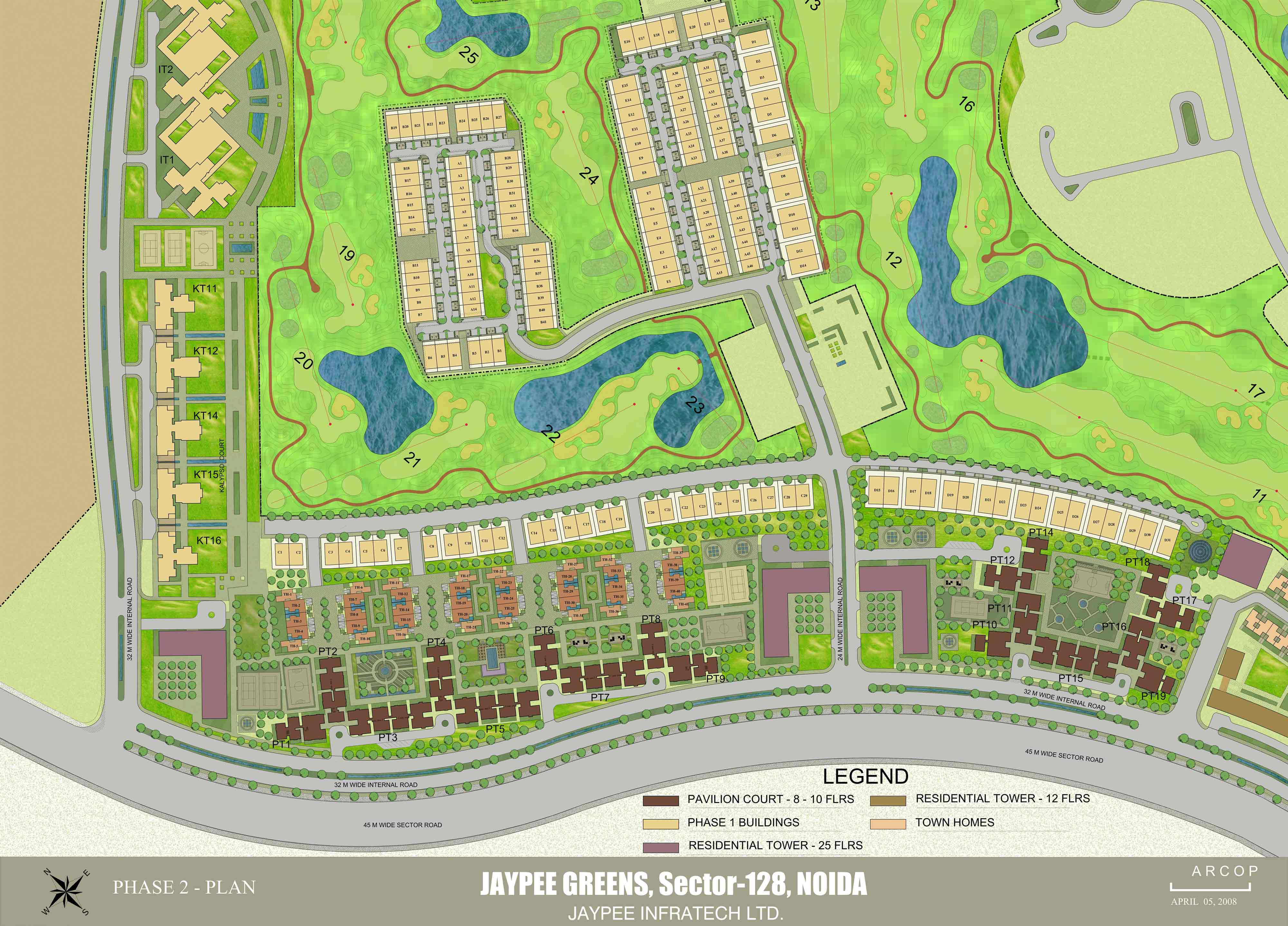 Jaypee Golf Plots Layout Plan